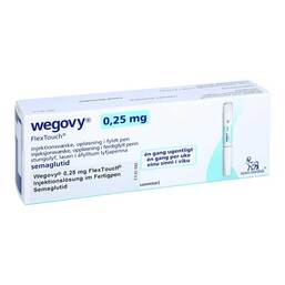 Abbildung: Wegovy 0,25 mg Flextouch Injektionslösung Fertigpen 1X1.5 ml, Injektionslösung PZN 19525745