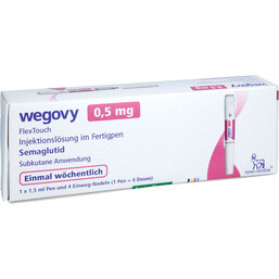 Abbildung: Wegovy 0,5 mg Flextouch Injektionslösung Fertigpen 1X1.5 ml, Injektionslösung PZN 19525751