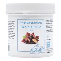 Abbildung: Rosskastanien + Weinlaub Allpharm Premium Gel 250 ml, Gel PZN 19543418