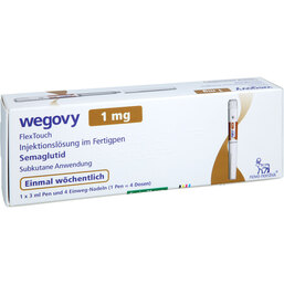 Abbildung: Wegovy 1 mg Flextouch Injektionslösung Fertigpen 1X3 ml, Injektionslösung PZN 19543447