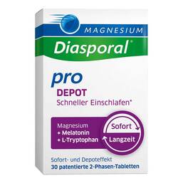 Abbildung: Magnesium Diasporal pro Depot Schneller Einschlafen 30 St, Tabletten PZN 19552877