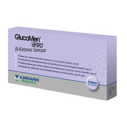 Abbildung: Glucomen areo 2K ß-Ketone Sensor Teststreifen 10 St, Teststreifen PZN 19556585