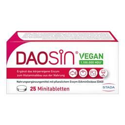 Abbildung: Daosin vegan Tabletten 25 St, Tabletten PZN 19627279