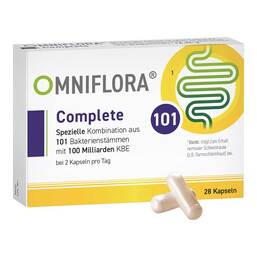 Abbildung: Omniflora Complete 101 Bakterienstämme 100 Mrd.KBE Kapseln, 28 St PZN 19628623