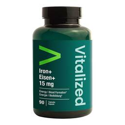 Abbildung: Vitalized Iron + / Eisen + 15 mg Kapseln 90 St, Kapseln PZN 19636893