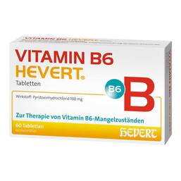 Abbildung: Vitamin B6 Hevert Tabletten 60 St, Tabletten PZN 19636982