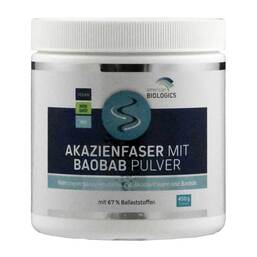 Abbildung: Akazienfaser mit Baobab Pulver Bio American Biologics 450 g, Pulver PZN 19640908