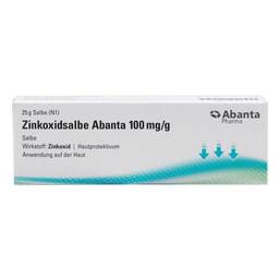 Abbildung: Zinkoxidsalbe Abanta 100 mg / g 25 g, Salbe PZN 19641670