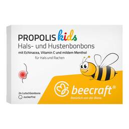 Abbildung: Beecraft Kids Propolis Hals- und Hustenbonbons 24 St, Bonbons PZN 19641753