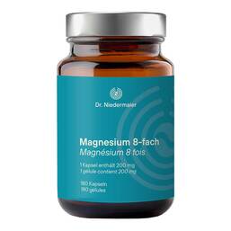 Abbildung: Dr. Niedermaier Magnesium 8-fach Kompl.400mg Hartk. 180 St, Hartkapseln PZN 19645113