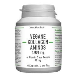 Abbildung: Vegane Kollagen Aminos 1 g mit Vit C aus Acerola Hkp Hartkapseln, 90 St PZN 19648152
