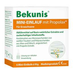 Abbildung: Bekunis Mini-Einlauf mit Propolax Klistiere 6 St, Klistiere PZN 19658127