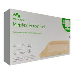 Abbildung: Mepilex Border Flex Schaumverband haft.15x20 cm 10 St, Verband PZN 19667149