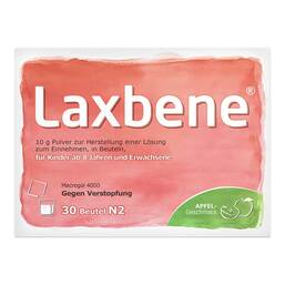 Abbildung: Laxbene 10 g Pulver zur Her.e.Lösung zum Einnehmen 30X10 g, Pulver zur Herstellung einer Lösung zum Einnehmen PZN 19679589