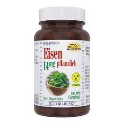 Abbildung: Eisen 14 mg pflanzlich Kapseln 60 St, Kapseln PZN 19680948