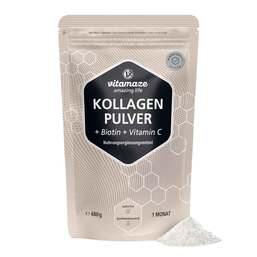 Abbildung: Kollagen Pulver + Biotin + Vitamin C 480 g, Pulver PZN 19690958