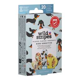 Abbildung: Wild Stripes Kids sensitiv Animal Fun Pflaster 20 St, Pflaster PZN 19696151