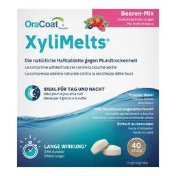 Abbildung: Xylimelts Hafttabletten Beeren-Mix Oracoat 40 St, Tabletten PZN 19708380