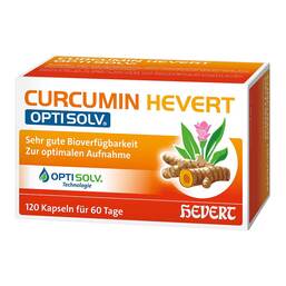 Abbildung: Curcumin Hevert Optisolv Kapseln 120 St, Kapseln PZN 19709824