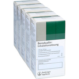Abbildung: Berodual Inhalationslösung 250 µg / 500 µg Lösung für Vern. 5X20 ml, Lösung für einen Vernebler PZN 19719923
