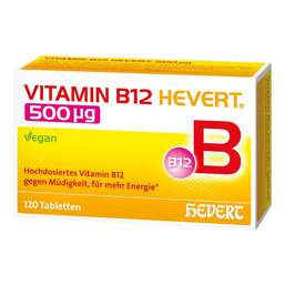 Abbildung: Vitamin B12 Hevert 500 µg Tabletten 120 St, Tabletten PZN 19733320