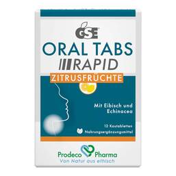 Abbildung: Gse Oral Tabs Rapid Zitrusfrüchte Kautabletten 12 St, Kautabletten PZN 19743063 