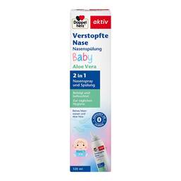 Abbildung: Doppelherz Verstopfte Nase Nasenspülung Baby 120 ml, Spüllösung PZN 19749870