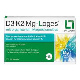 Abbildung: D3 K2 MG-Loges Kapseln 100 St, Kapseln PZN 19758998
