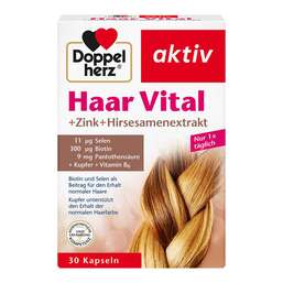 Abbildung: Doppelherz Haar Vital + Zink + Hirse Kapseln 30 St, Kapseln PZN 19760251