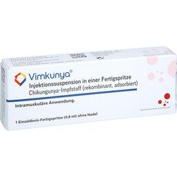 Abbildung: Vimkunya Injektionssuspension in einer Fertigspritze 1 St, Injektionssuspension PZN 19769861