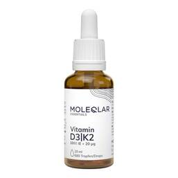 Abbildung: Moleqlar Vitamin D3 / K2 1000 I.E. + 20 µg Tropfen 20 ml, Tropfen PZN 19790849