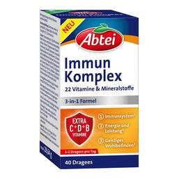 Abbildung: Abtei Immun Komplex Dragees 40 St, Dragees PZN 19823477