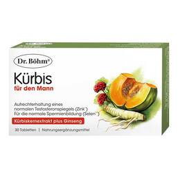Abbildung: Dr. Böhm Kürbis für den Mann Tabletten 30 St, Tabletten PZN 19825654