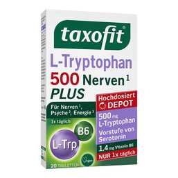 Abbildung: Taxofit L-Tryptophan 500 Tabletten 20 St, Tabletten PZN 19828090