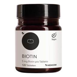 Abbildung: Biotin 5 mg Biotin pro Tablette 120 St, Tabletten PZN 19831235 