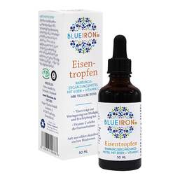 Abbildung: Blueiron Eisentropfen + Vitamin C 50 ml, Tropfen PZN 19834297