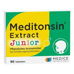 Abbildung: Meditonsin Extract Junior pflanzl.Erkältungstabletten  90 St, Tabletten PZN 19846923