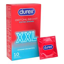 Abbildung: Durex Gefühlsecht XXL Kondome 10 St, Kondome PZN 19847822
