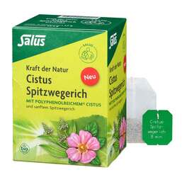 Abbildung: Cistus Spitzwegerich Tee Bio Filterbeutel 15 St, Filterbeutel PZN 19861986