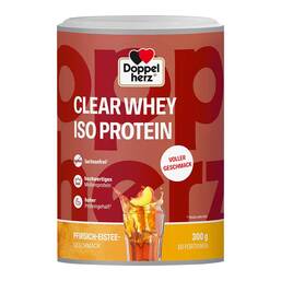 Abbildung: Doppelherz Clear Whey Iso Protein Pfirsich-Eistee 300 g, Pulver PZN 19874799