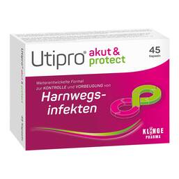Abbildung: Utipro akut & protect Hartkapseln 45 St, Hartkapseln PZN 19875215