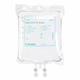 Abbildung: Kochsalzlösung 0,9% B.Braun Spüllösung Ecobag 4X3000 ml, Spüllösung PZN 19880127 