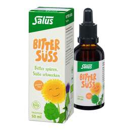 Abbildung: Salus Bitter Süss Tropfen alkoholfrei Bio 50 ml, Tropfen zum Einnehmen PZN 19881486