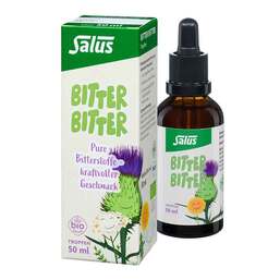 Abbildung: Salus Bitter Bitter Tropfen alkoholhaltig Bio 50 ml, Tropfen zum Einnehmen PZN 19881500
