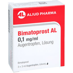 Abbildung: Bimatoprost AL 0,1 mg / ml Augentropfen Lösung 3X3 ml, Augentropfen PZN 19888695