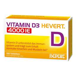Abbildung: Vitamin D3 Hevert 4.000 I.E. Tabletten 100 St, Tabletten PZN 19903331