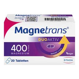 Abbildung: Magnetrans duo-aktiv 400 mg Tabletten 20 St, Tabletten PZN 19909842