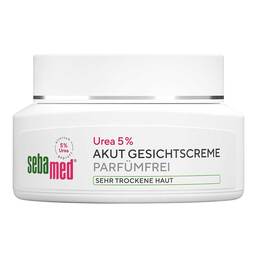 Abbildung: Sebamed Akut Gesichtscreme Urea 5% parfumfrei 50 ml, Creme PZN 19949563