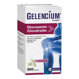 Abbildung: Gelencium Glucosamin Chondroitin hochdos.Vitamin C Kps 360 St, Kapseln PZN 19958786