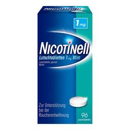Abbildung: Nicotinell Lutschtabletten 1 mg Mint 96 St, Lutschtabletten PZN 19999650 